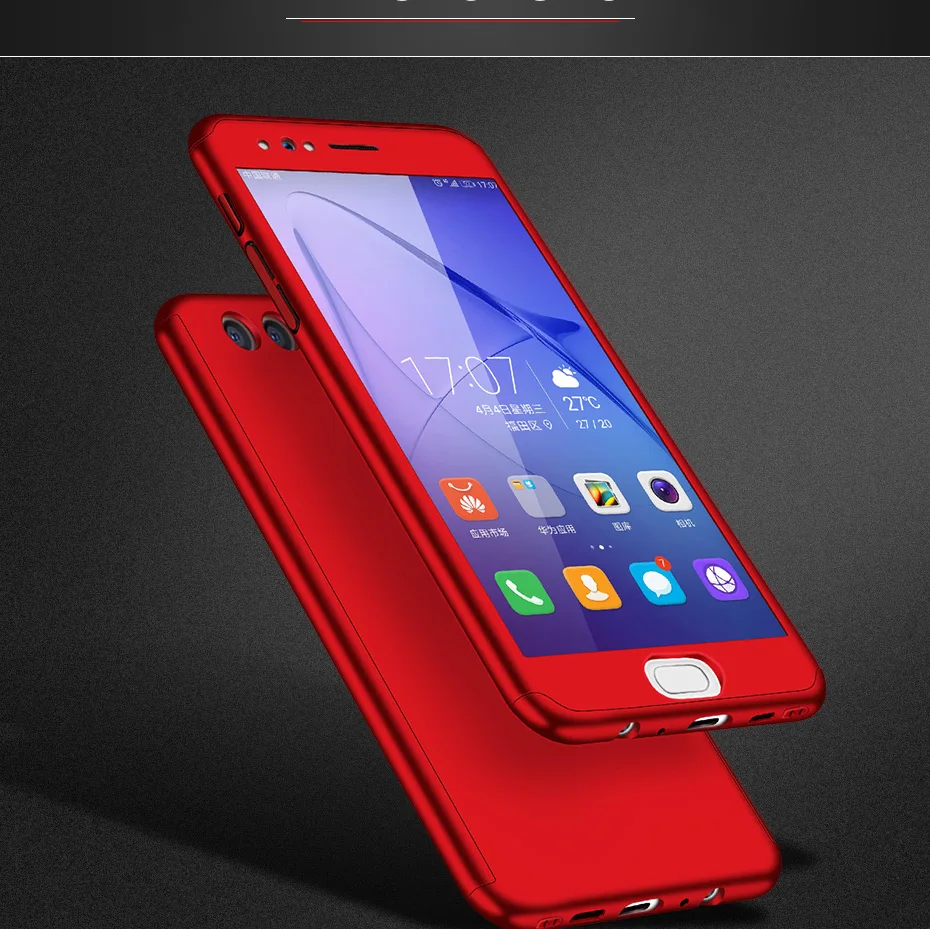 360 градусов полный защитный чехол для huawei Y7 Y6 Pro PSmart Mate20 P20 P30 Lite Pro Honor 8A 8C 7A 7C чехол для телефона со стеклом