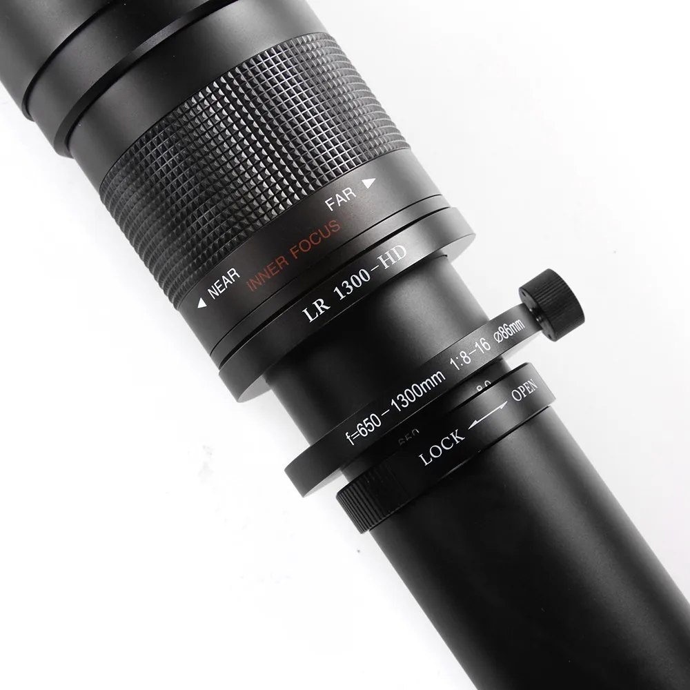 Ручной зум объектив 650 1300 мм f/8 16 для Canon DSLR Camera EF S|adapter t2|adapter mounttele zoom lens |