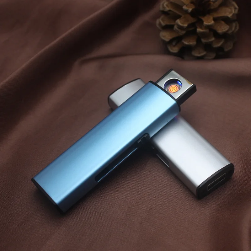 Электронная USB Зажигалка перезаряжаемый Прикуриватель ветрозащитный плазменной