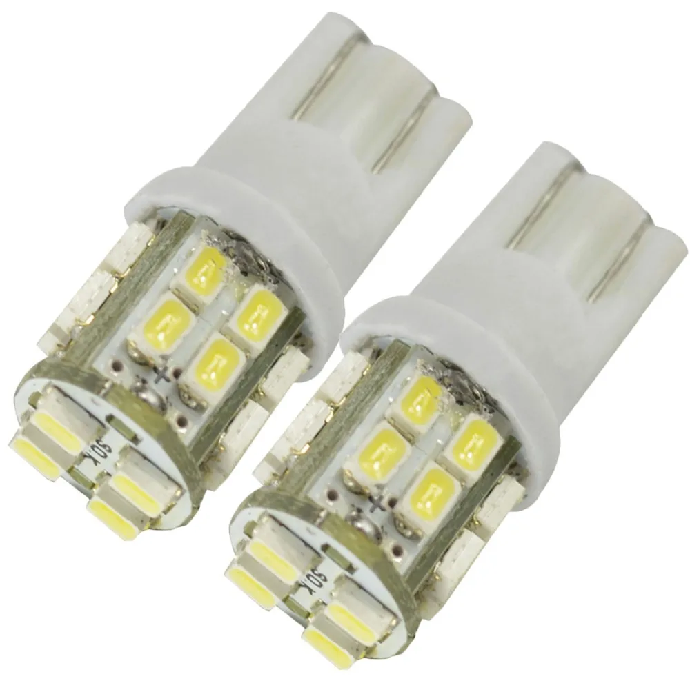 100 шт. 12 в автомобильный боковой внутренний свет светодиодный ОД T10 W5W 168 194 1210 3528 20SMD