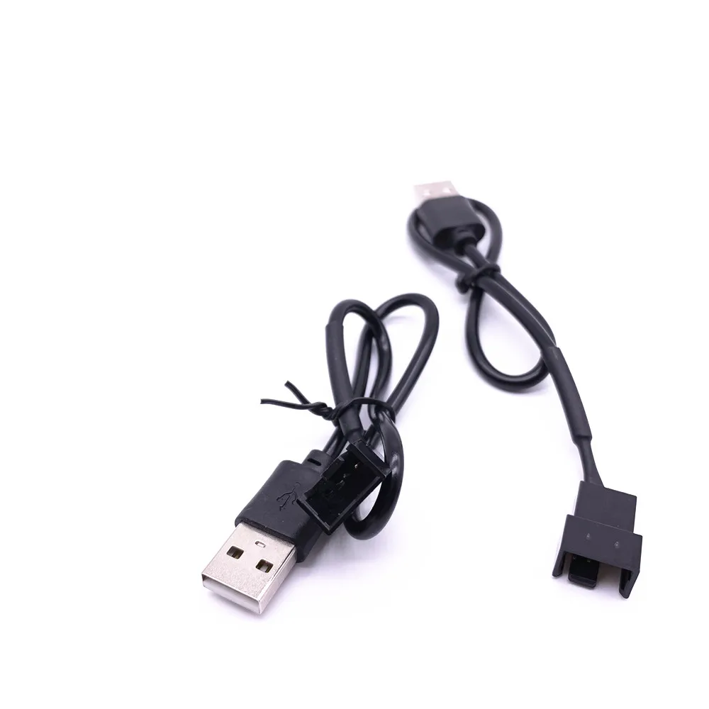 2 шт. Переходник USB A типа папа для вентилятора штырька 3 штырька/4 4 5 В|Переходники и