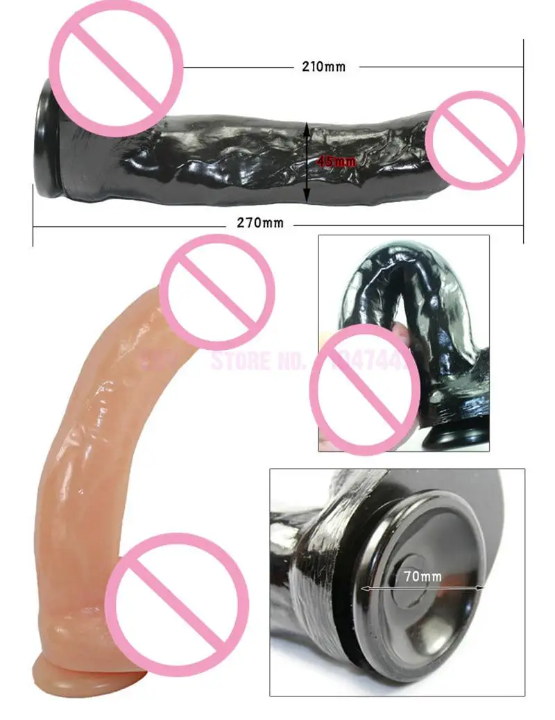 Мягкий фаллоимитатор длиной 27 см силиконовый реалистичный пенис большой на