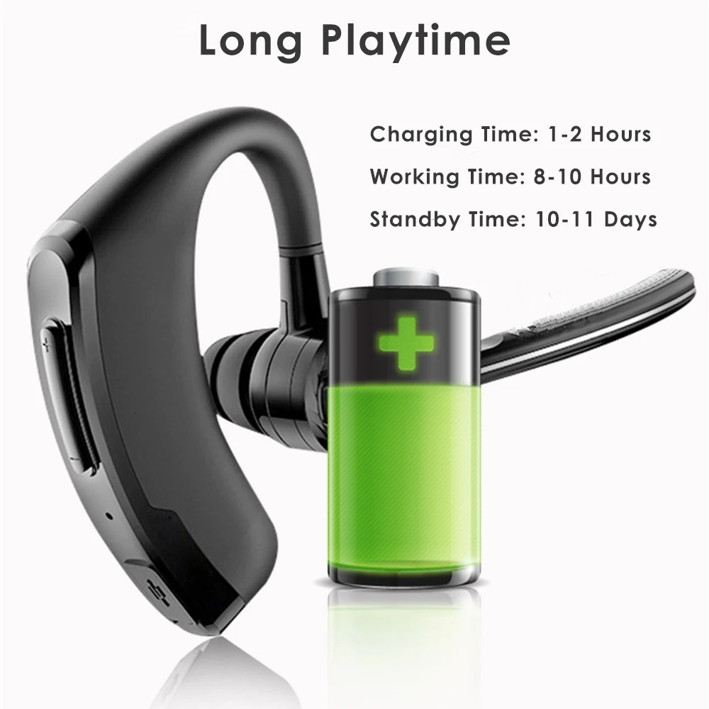 New P8 Business Bluetooth Headset V9 Transmission With Voice Control CSR4.1 Wireless Sports Mini Stereo | Электроника