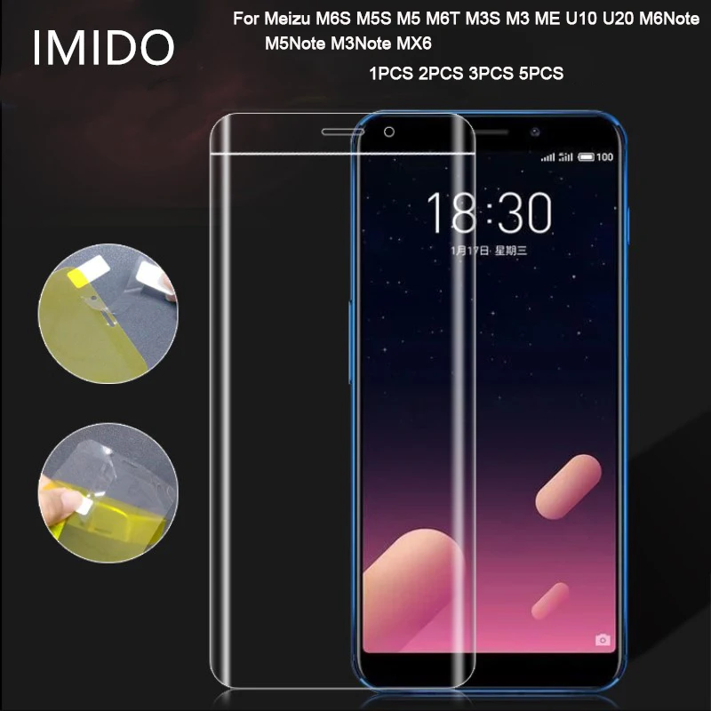 Для Meizu M6S M5S M5 M6T MX6 M6Note M5Note 3D полное покрытие мягкая Гидрогелевая защитная пленка