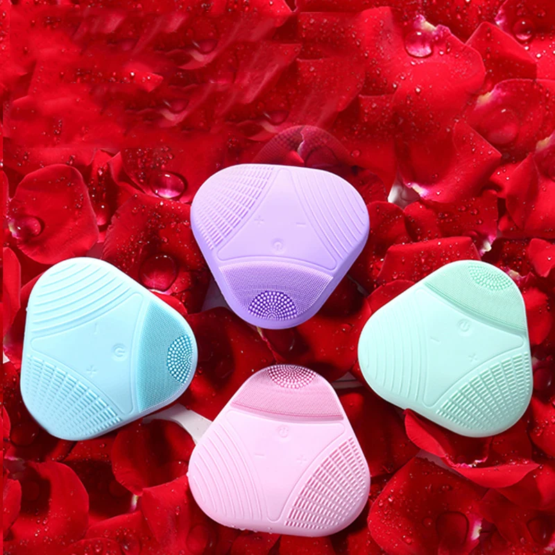 

Silicone Face Cleansing Brush Face Cleaner Remove Blackhead Pore Cleanser Waterproof Face Massage Brush for Washing Skin Care
