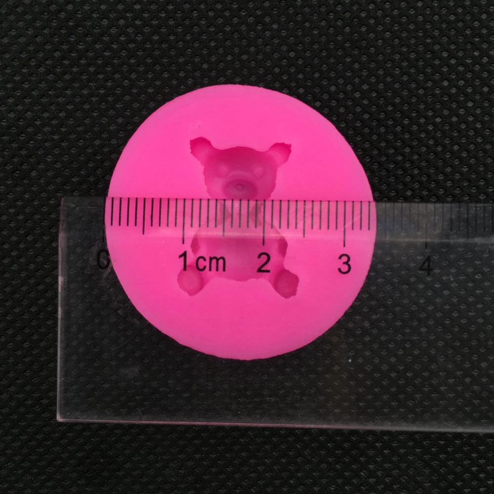 Формы милого медведя 3D помадки торт силиконовая форма для полимерной глины формы