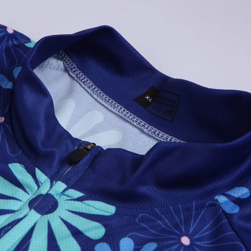 Футболка Sedrick мужская с цветочным рисунком Джерси коротким рукавом для езды на