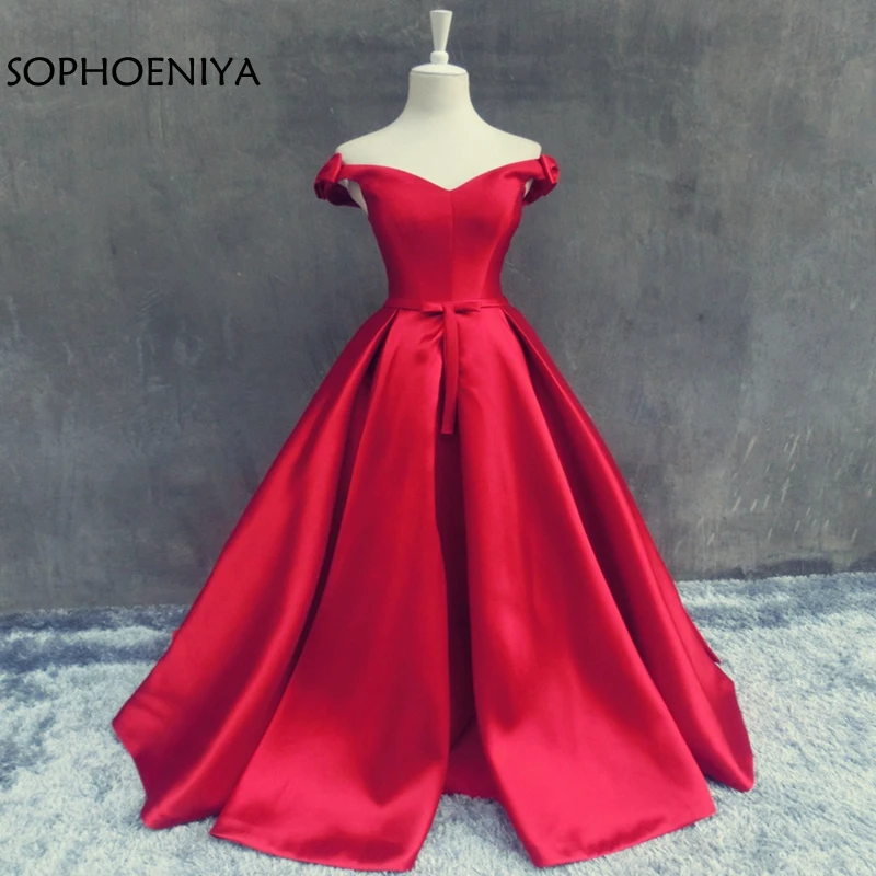 

New Arrival ever pretty evening dresses Long 2021 Short sleeve evening gowns Red abendkleider abiye formal dress Party