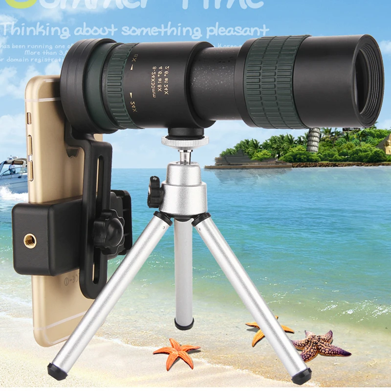 Бинокль Nikula 8-24X30 зум Монокуляр точный телескоп Карманный Binoculo охотничий Оптический Призма прицел без штатива