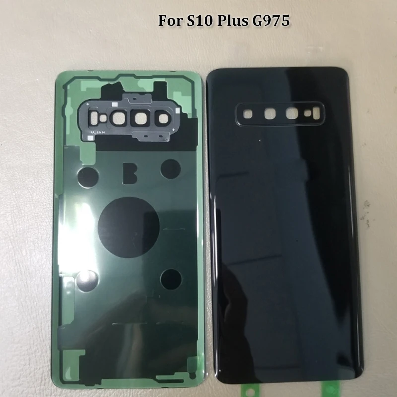 10 шт. задняя крышка Novecel с крышкой камеры для samsung S10/S10E/S10 Plus задняя крышка батарейного отсека задняя дверь Корпус чехол Замена