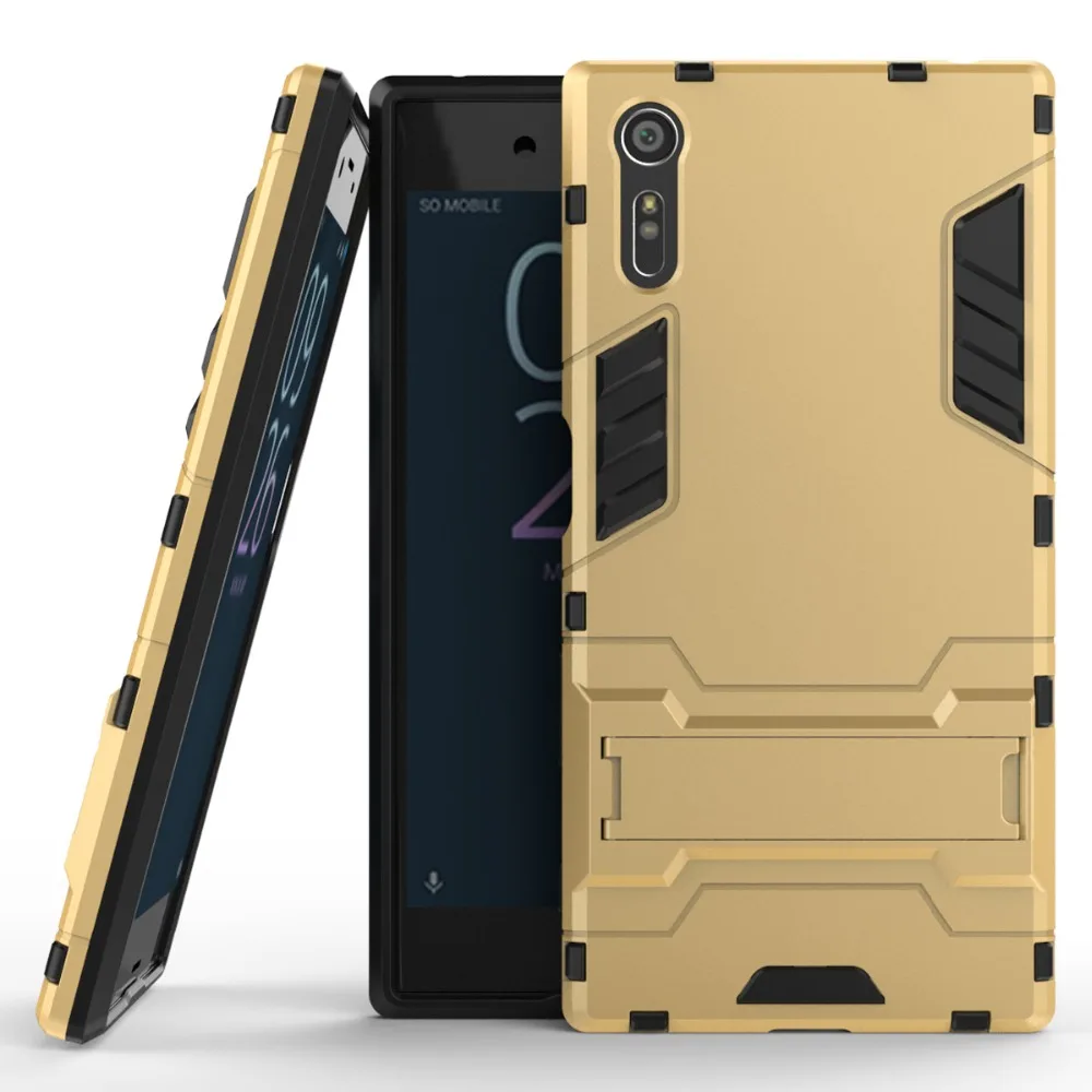 Противоударный защитный чехол для Sony Xperia XZ F8331 F8332 TPU + PC жесткий Fundas Holder |