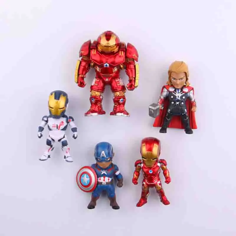 Новинка 5 шт. ПВХ powerfulThe Мстители серии аниме персонажи Marvel hero 3D магниты на