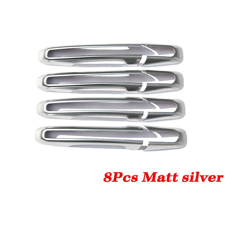 Matt silver ABS Хромированная Автомобильная дверная ручка, Накладка для Land Rover Discovery Sport Discovery 5 L462 Range Rover Vogue L405/Sport/Evoque - Цвет: Matt silver