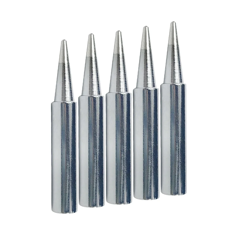 5pcs Lead Free Solder Iron Tips Replacement 900M T I Head For Soldering Repair Station Tips|Электрические паяльники| |