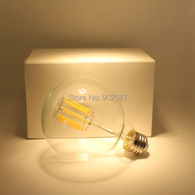 10 шт./лот Бесплатная G30 G95 220 В 110 E26 E27 g95 светодиодные лампы e27 5 Вт 8 Led Эдисон Ретро
