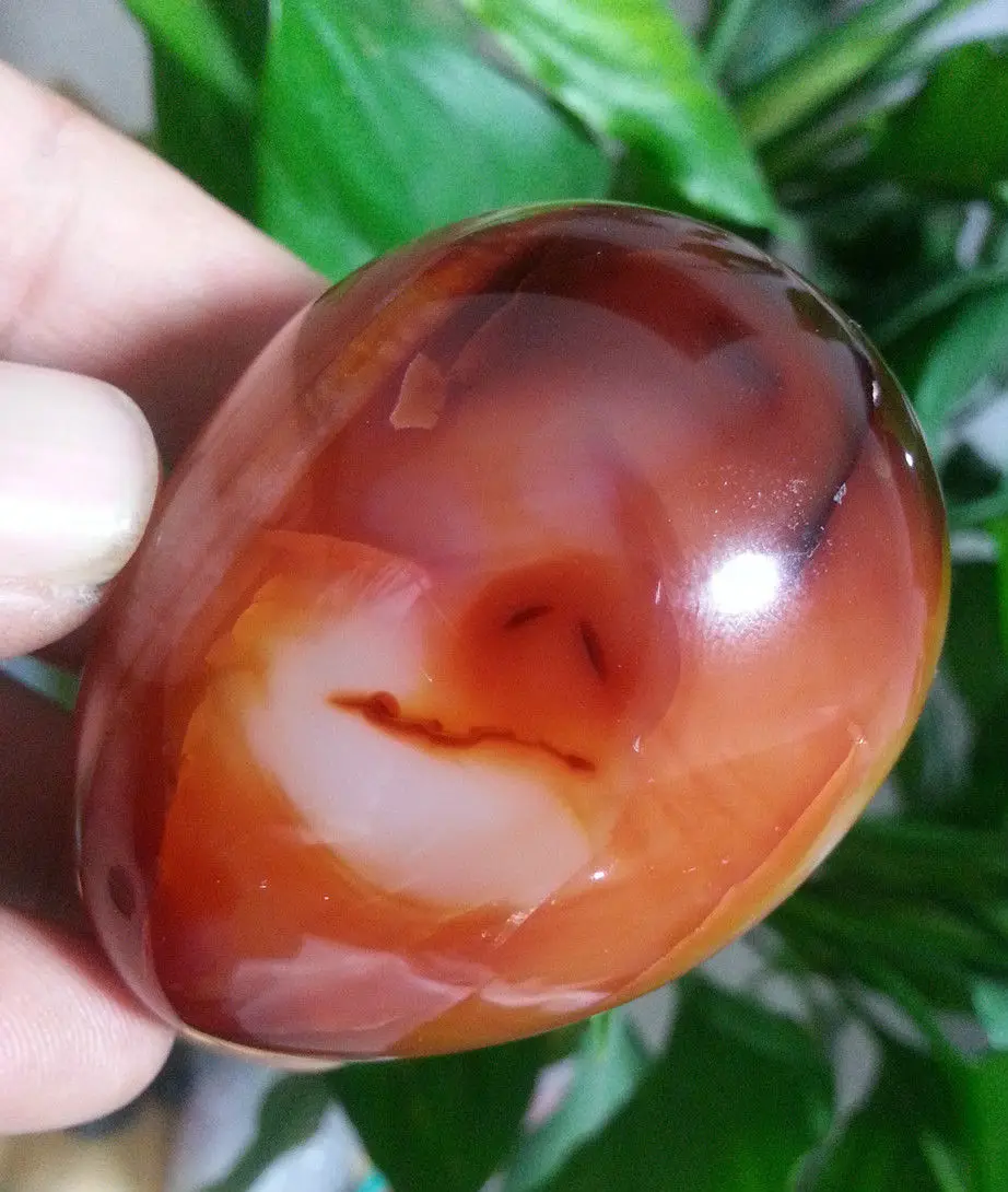

xd j00590 Rare natural pretty agate sphere quartz crystal egg healing