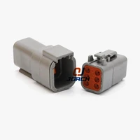5 sets deutsch dtm 6pin auto waterproof electrical connector plug sealed shrink boot adapter dtm06 6satm06 6s dtm04 6patm04 6p