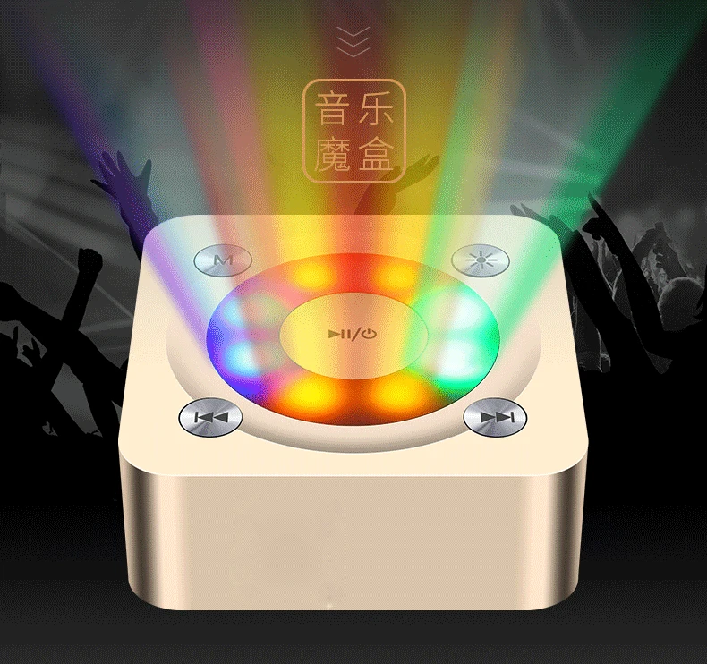 Bluetooth Колонка со светодиодной подсветкой портативная беспроводная мини колонка