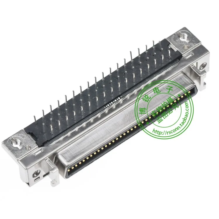FOXCONN SCSI разъем женский конец паз 68PIN 90-градусная модель QB11343-BH91-4F | Обустройство