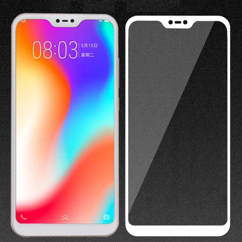 Закаленное стекло с полным покрытием для Xiaomi Mi 8 Lite 2 шт. защита экрана защитная