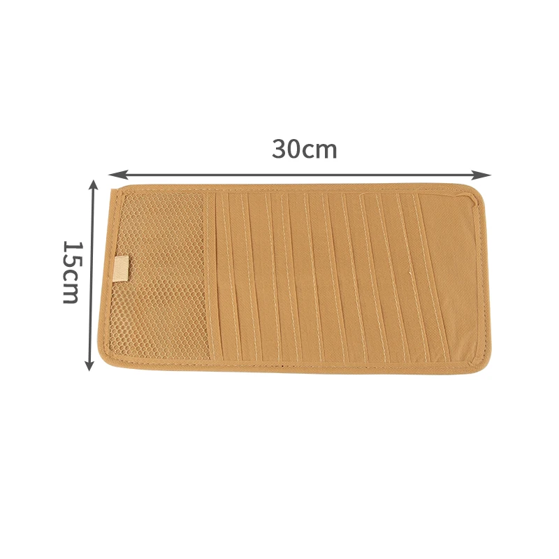 Автомобильный солнцезащитный козырек стеклянная ручка 12CDs чехол для DVD-карты