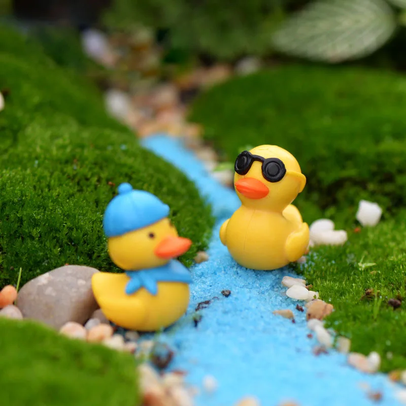 Крутая утка мальчик животные миниатюрная Фея Сад Искусство мини аксессуары DIY|craft