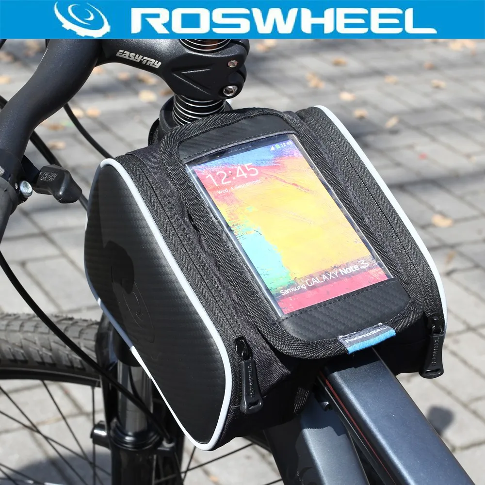 Сумка для велоспорта Roswheel л сумка на переднюю раму велосипеда трубу Паньер