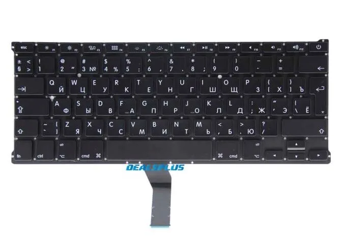 Новая русская клавиатура подходит для Macbook Air 13 дюймов A1369 A1466 MD231 MD232 MC503 год 2011