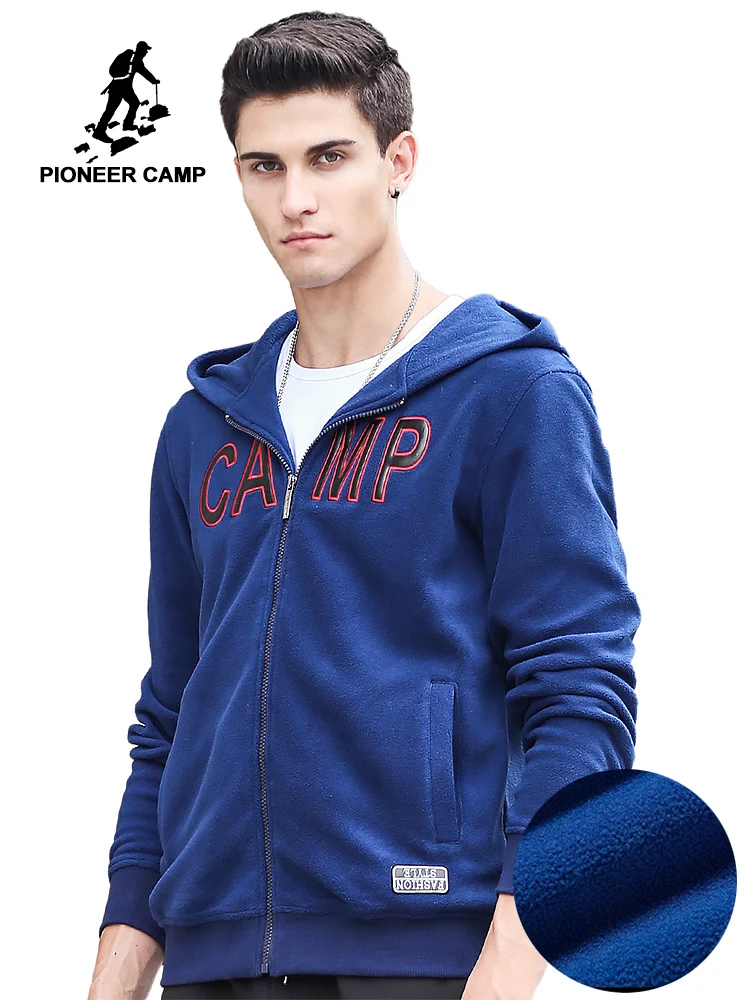 Толстовка Pioneer Camp Мужская на молнии свитшот с капюшоном худи толстая флисовая