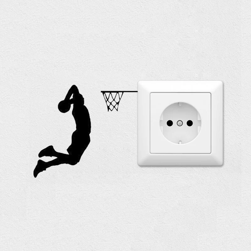 Настенная виниловая наклейка Баскетбол водостойкая|switch sticker|wall stickerdecorative wall stickers