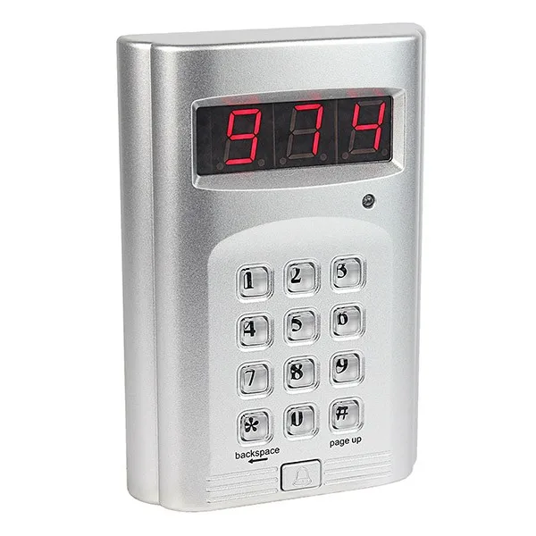 

999 Channel Wireless Keyboard Call Button Transmitter for Restaurant Paging Queuing System