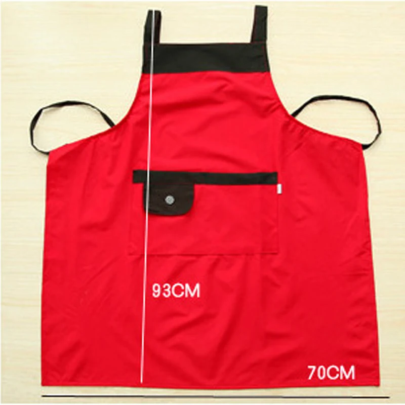 

Polyester Apron Waterproof Adjustable Bib Uniform With 2 Pockets Hairdresser Kit Salon Hair Tool Chef Waiter Kitchen Cook Tool