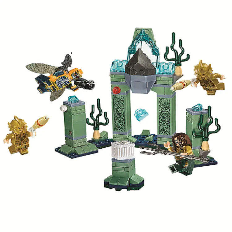 10841 Marvel Мстители DC Супер Герои Aquaman batch Of Atlantis строительные блоки кирпичная