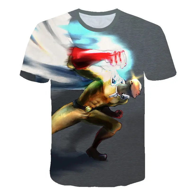 Новая модная футболка ONE PUNCH MAN, толстовки, аниме ONE-PUNCH Man, футболка с 3D рисунком, Мужская футболка, Genos Saitama, летние футболки для косплея