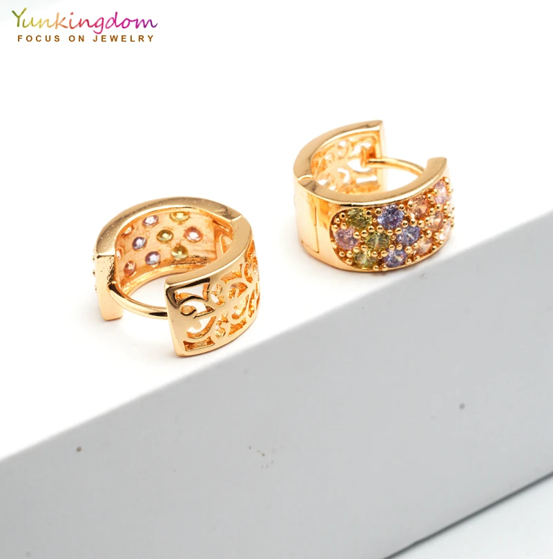 Винтажные дизайнерские цветные кристаллы большие брендовые серьги кольца