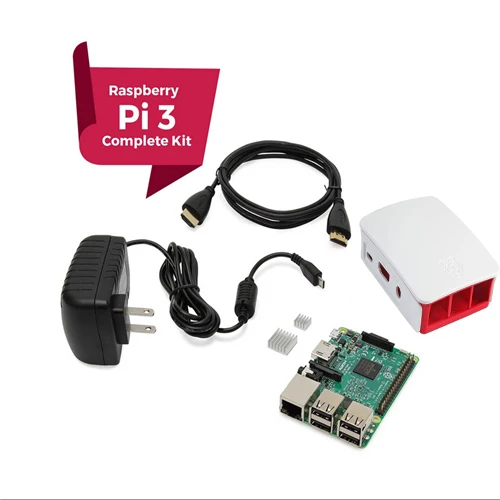 Raspberry Pi 3 Полный стартовый комплект черный Pi3 Модель B Barebones компьютерная