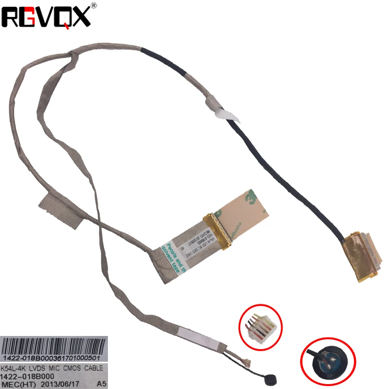 Новый кабель для ноутбука ASUS X54 X54H X54C X54XI Серии PN: 14G221047000 ремонт ЖК LVDS кабель|laptop
