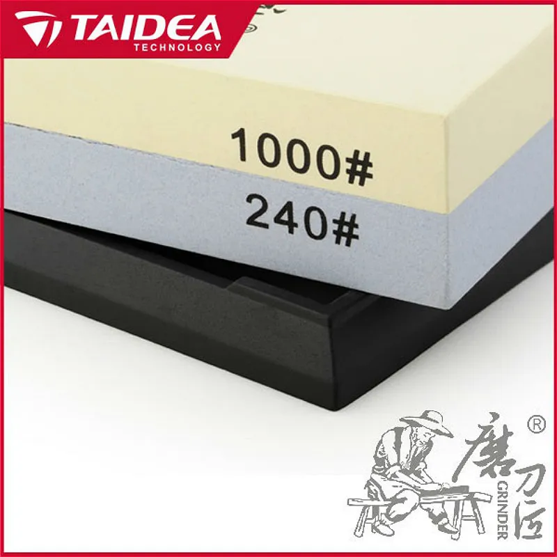 Двухсторонний точильный камень Taidea T6124W 240 # / 1000 h1|sharpening stone|double side sharpenersharpener sharpening