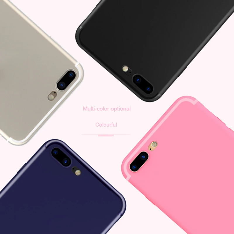 Ультратонкий Мягкий чехол для iPhone SE 6 s 6s 7 8 Plus силиконовый матовый X 10 5 5S сотового