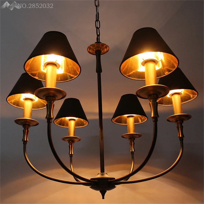 JW_America Retro Chandeliers Lights Lighting Vintage Hanging Lamps for Bedroom Dining Living Room Restaurant Fixture | Освещение