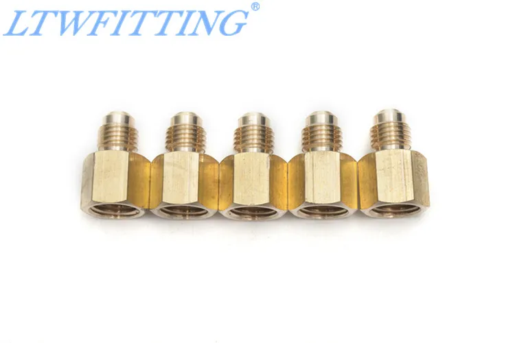 

LTWFITTING латунный раструб 1/4 дюйма OD x 1/4 дюйма, Женский NPT Женский соединитель, трубчатый фитинг