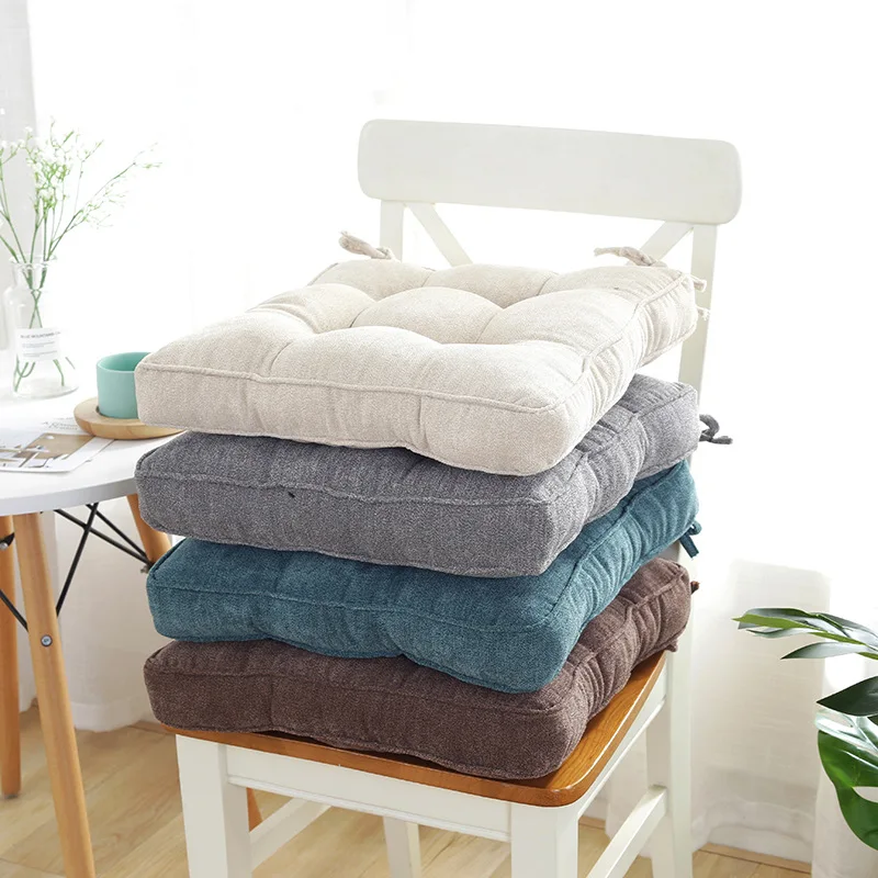 

Snowflake Plush Padded Office Chair Cushion Tatami Floor Cushion Computer Seat Cushion