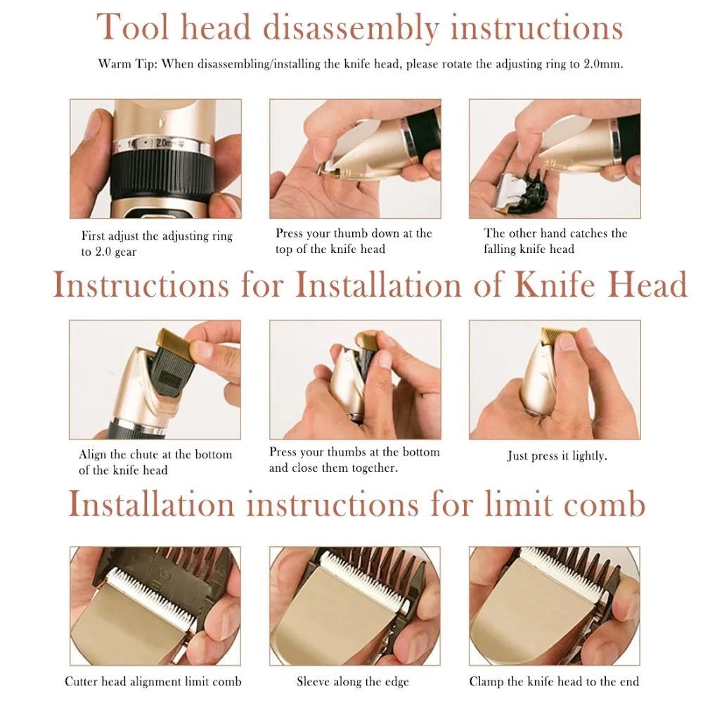 Профессиональная машинка для стрижки домашних животных кошек собак