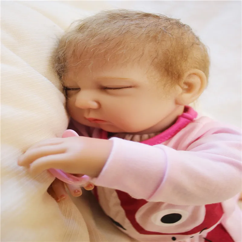 SanyDoll 20 дюймов 50 см силиконовые куклы для новорожденных милые сна подарки на