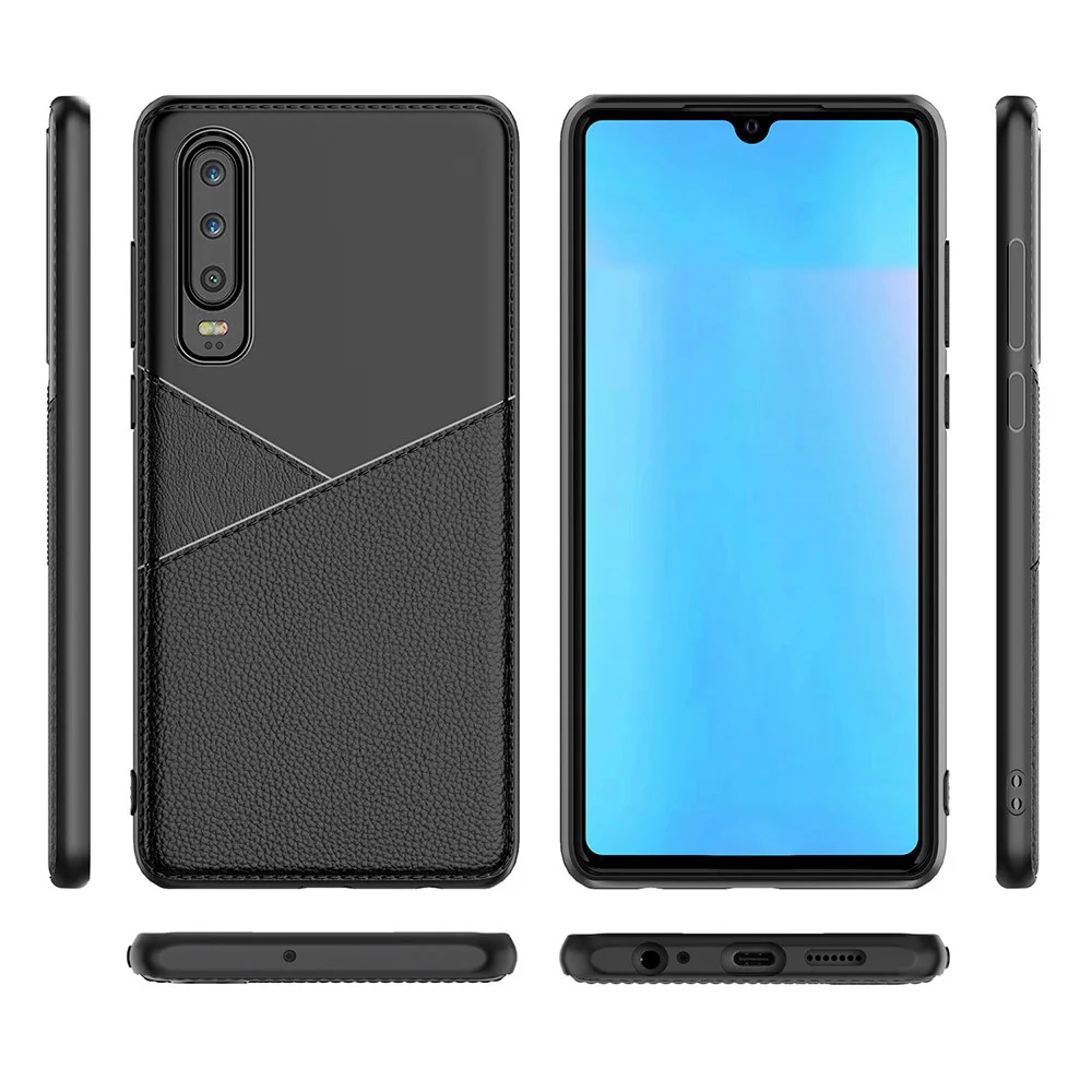2019 новый деловой кожаный чехол из термополиуретана для Huawei P Smart P20 P30 Mate 20 Lite