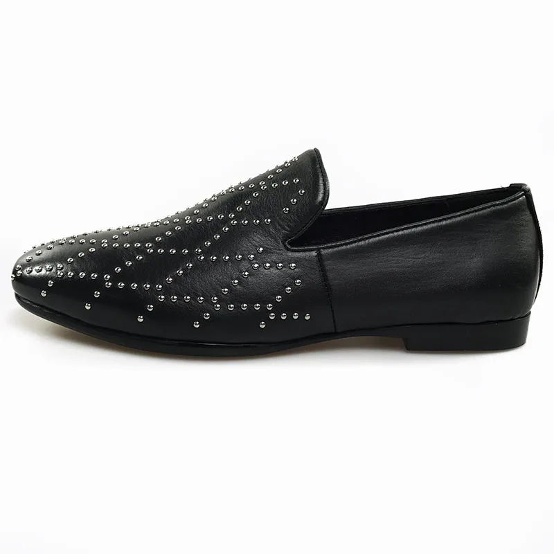 GRIMENTIN Модная брендовая мужская повседневная обувь из натуральной кожи черная