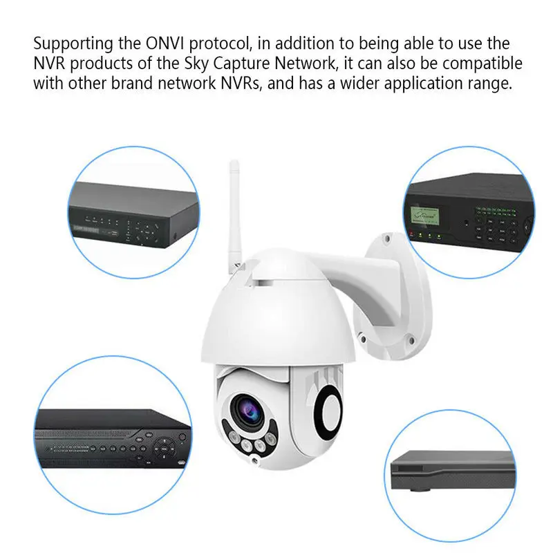 2MP беспроводная Wifi камера наружная Водонепроницаемая PTZ IP 1080P полноцветная