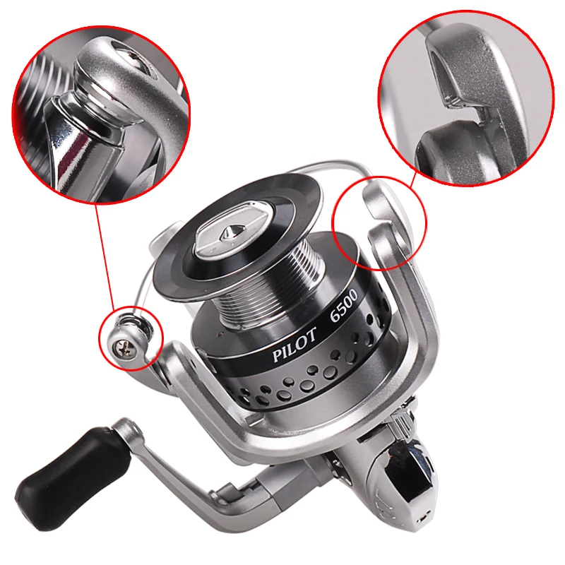 RYOBI 1500-6500 Рыболовная Катушка для Спиннинга 6 + 1BB 5.1:1 5.0:1 Рыболовные Катушки Рыбалка