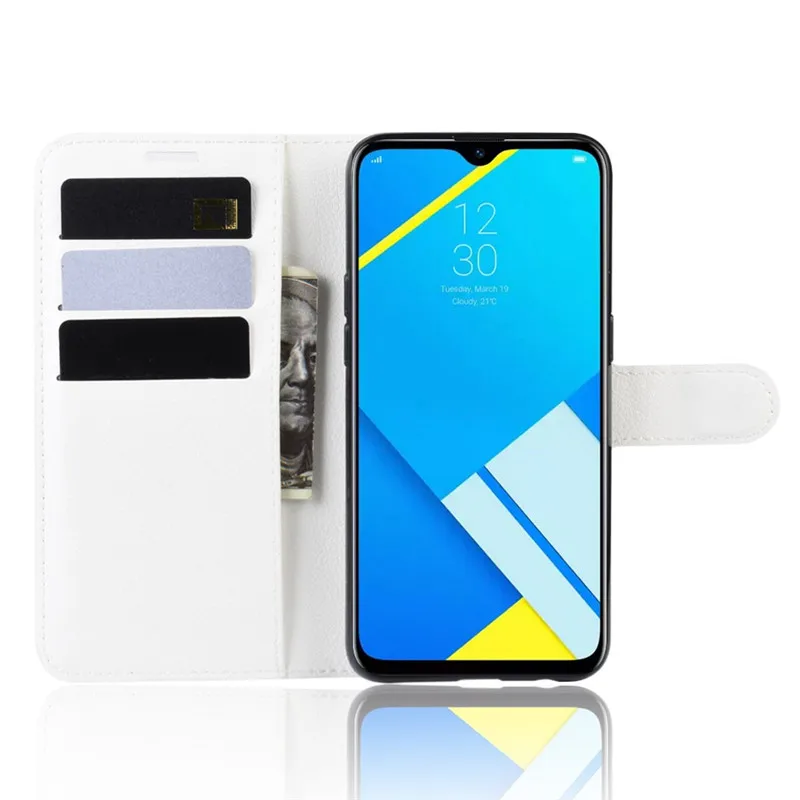 Чехол-книжка Realme C2 из искусственной кожи, чехол для телефона OPPO Realme C2 C 2 RealmeC2, защитный чехол на заднюю панель