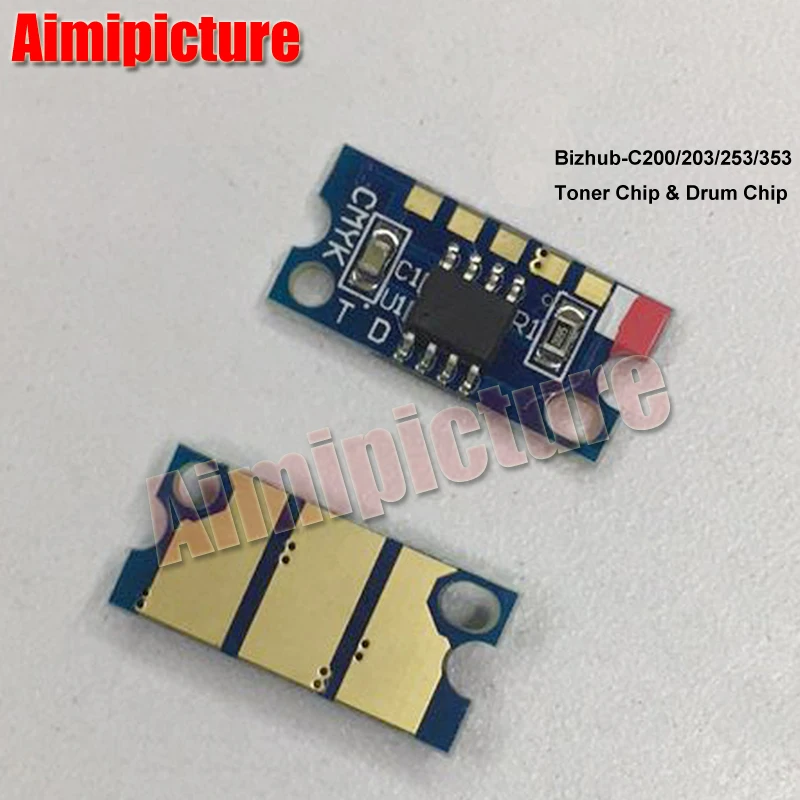 Чип для картриджа с тонером Konica Minolta Bizhub C200 C203 C253 C353 чип TN213 TN214 TN314 2 комплекта 8